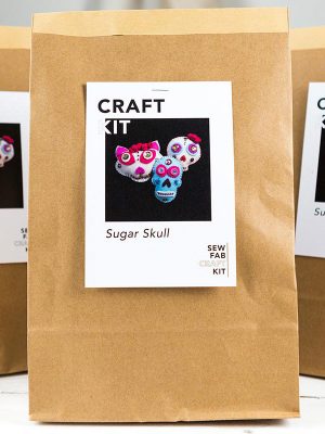 day of dead sugar skulls sewing kit