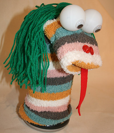 snake sock puppet